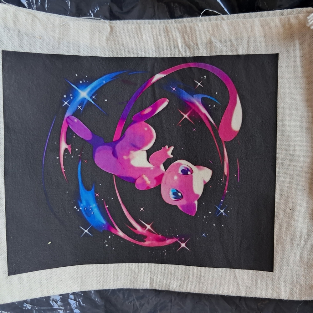Pokemon Art Print with Pink and Blue Mew